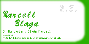 marcell blaga business card